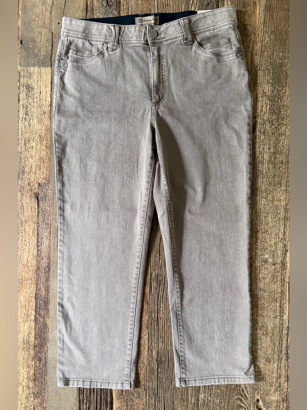 NWT Democracy Ab Technology High Rise Slim Straight Jeans Gray 16